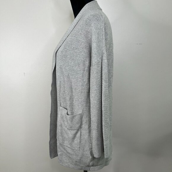 Wilfred Aritzia Silk Cotton Cashmere Blend Open Front Knit Cardigan with pockets - Picture 5 of 9